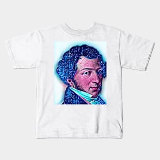 Gioachino Rossini Snowy Portrait | Gioachino Rossini Artwork 13 Kids T-Shirt